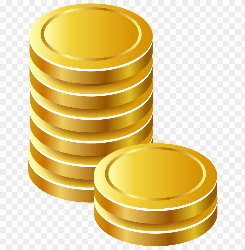 gold coins clipart png photo - 31594