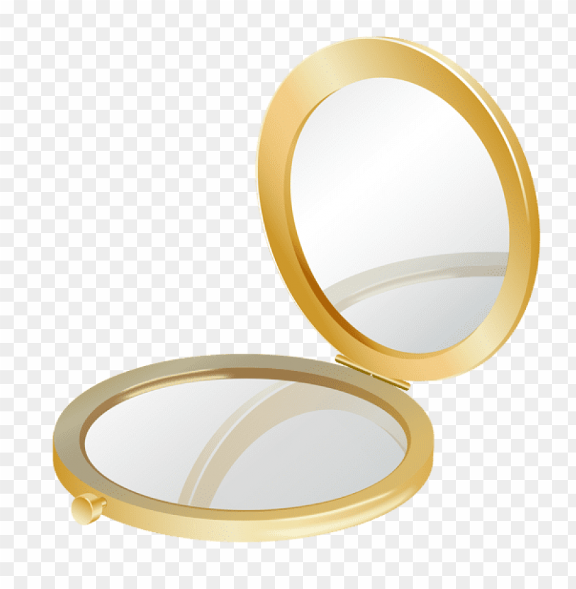 Gold Compact Mirrorpicture Clipart Png Photo - 55707 | TOPpng