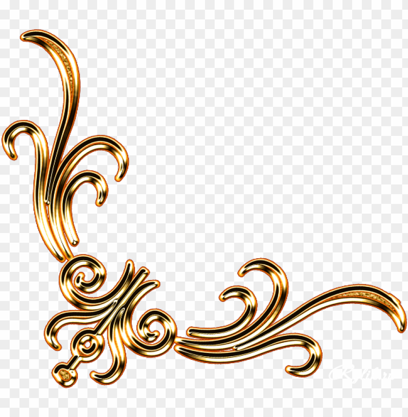 gold corner png PNG image with transparent background | TOPpng
