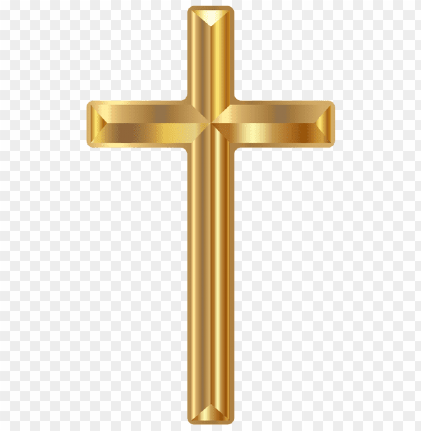 gold cross png images background -  image ID is 50817