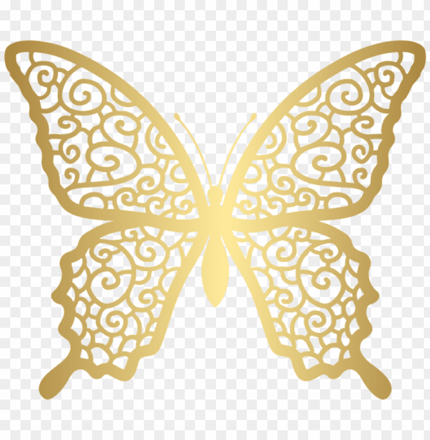 gold decorative butterfly