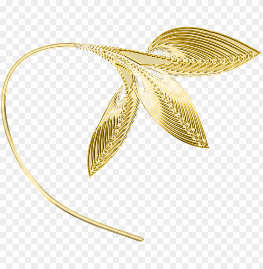 gold decorative leaves