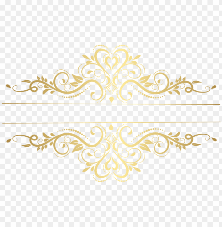 gold element decorative transparent