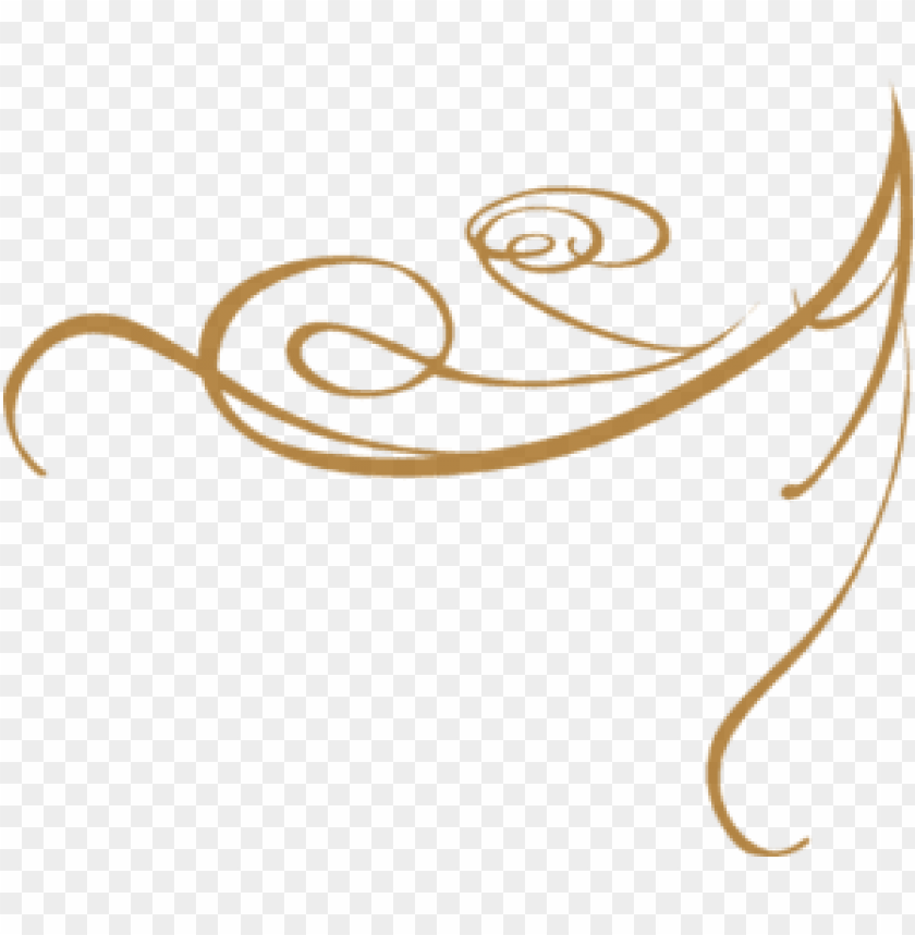 Free Download HD PNG Gold Fancy Line Designs PNG Transparent With 