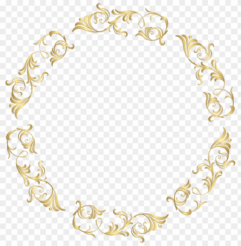 gold floral border frame