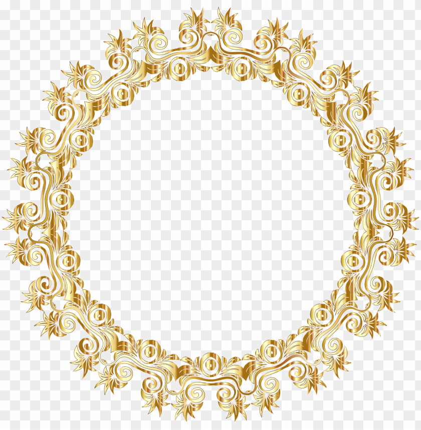 Gold Floral Border Png Png Image With Transparent Background Toppng