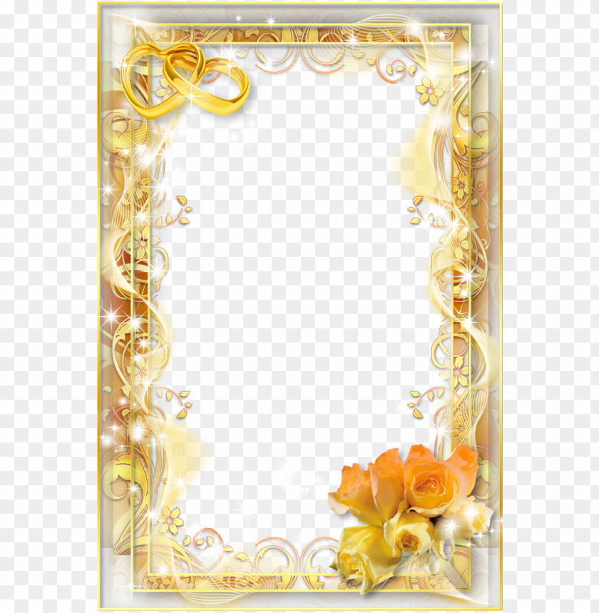 gold floral border png, border,floral,png,gold