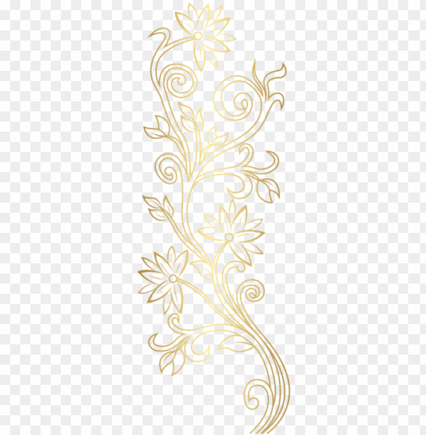 gold floral decoration