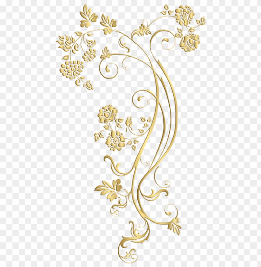 gold floral ornament frame
