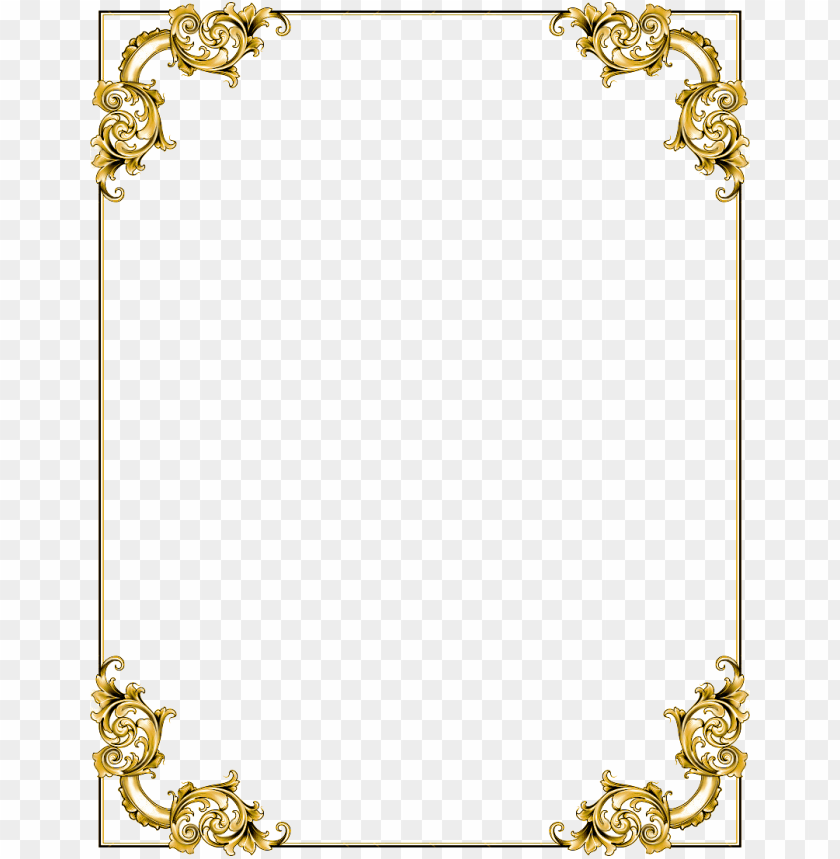 gold, frame, png, border, transparent