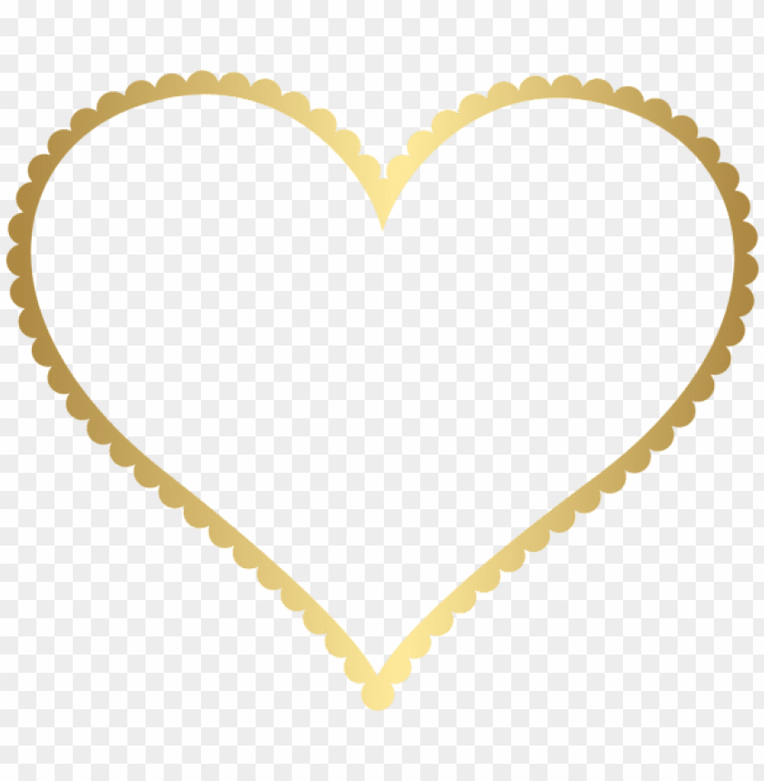 gold heart border frame