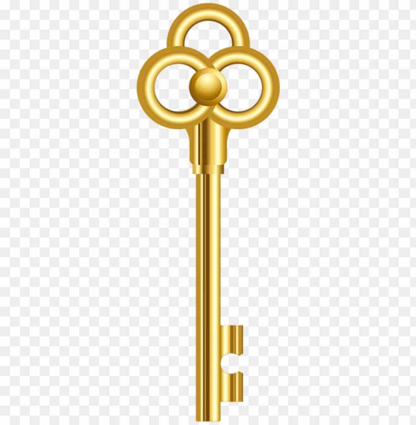 gold key clipart png photo - 45749