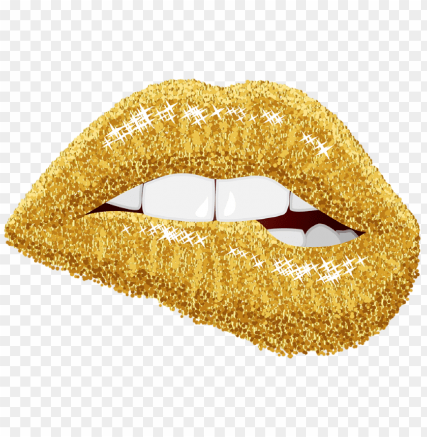 gold lips png images background -  image ID is 42907