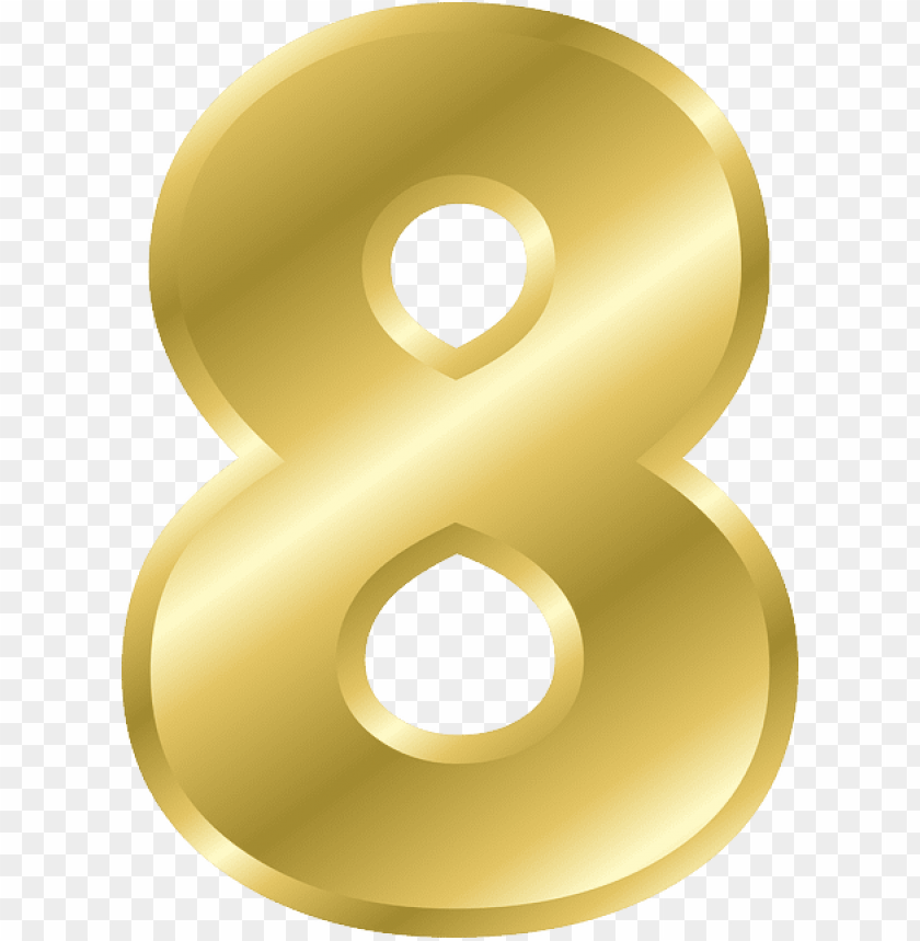 miscellaneous, numbers, gold number 8, 