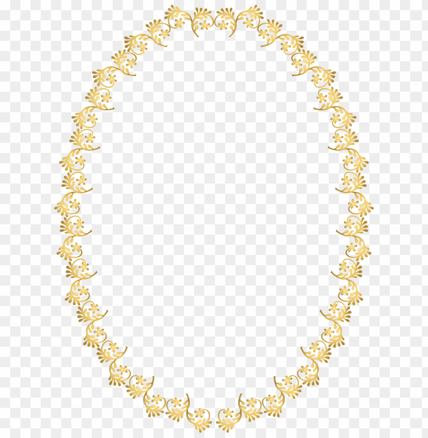 Golden Oval Frame PNG Transparent Images Free Download, Vector Files