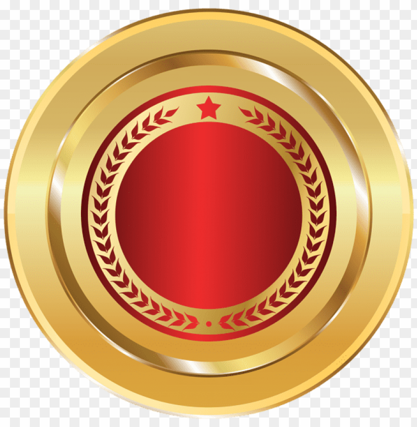 Download Gold Red  Eal Badge Clipart Png Photo  