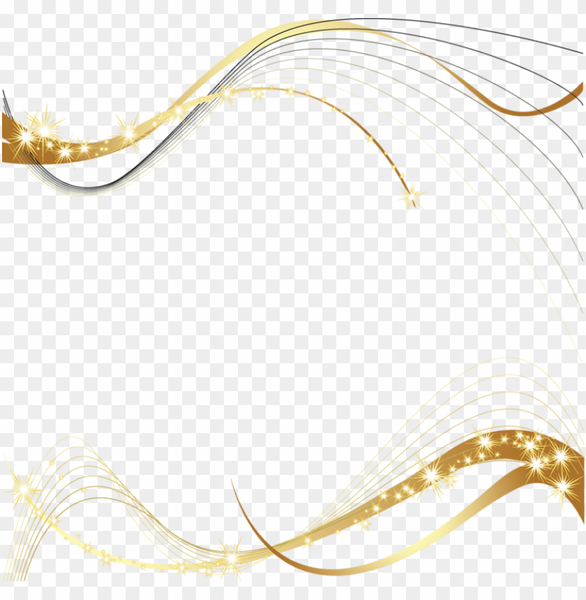 gold ribbon curved lines abstract bright clipart PNG image with transparent background@toppng.com