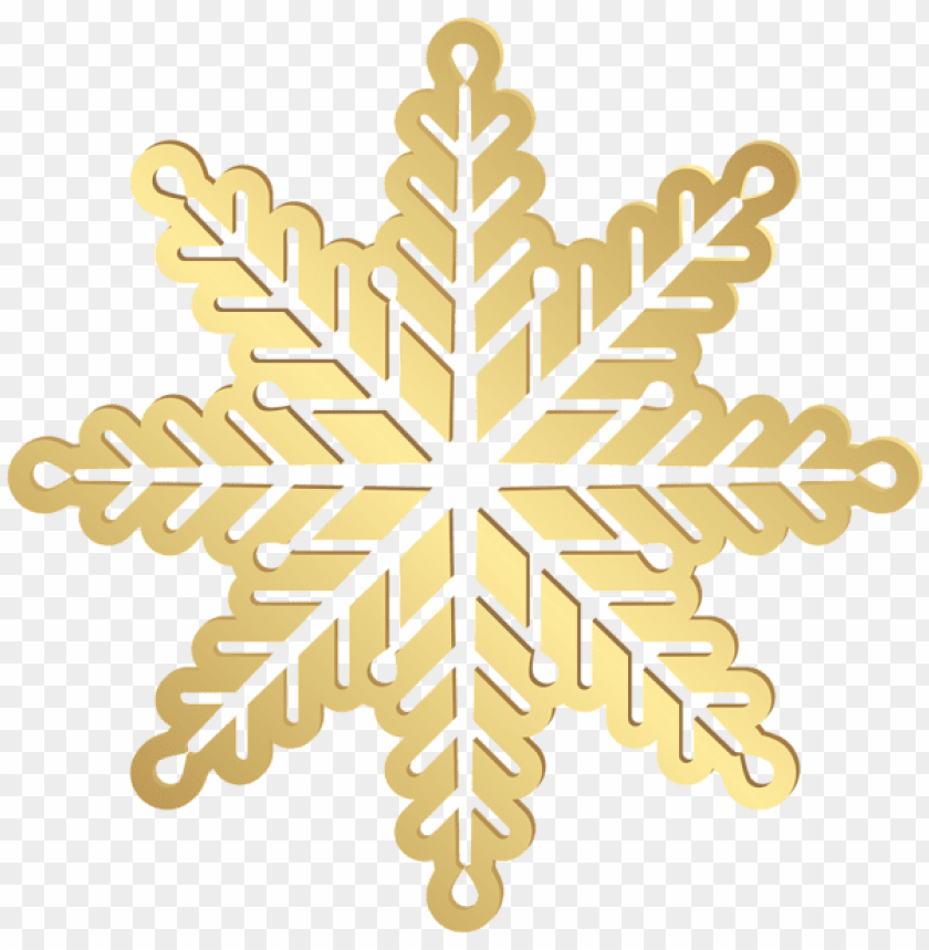 gold snowflake PNG Images 42514