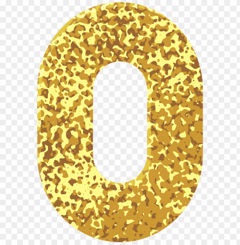 gold style number zero clipart png photo - 51908