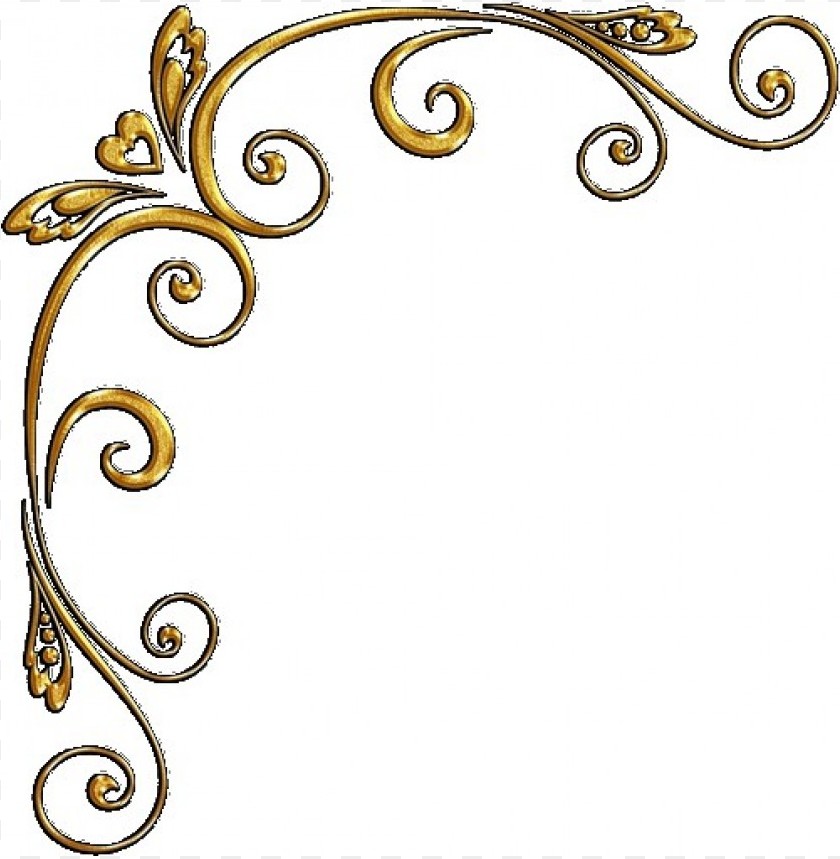 gold swirls png PNG transparent with Clear Background ID 114501