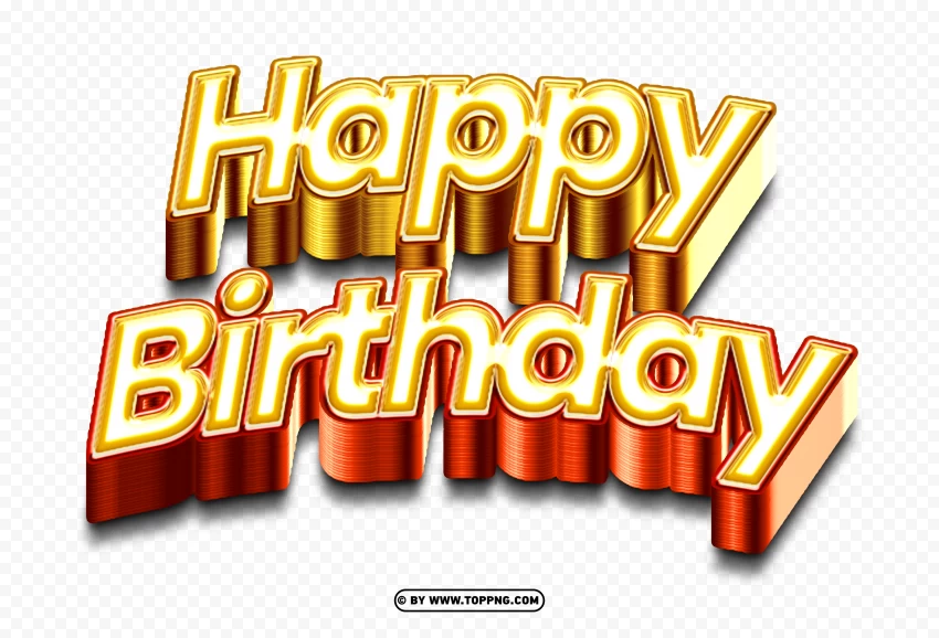Gold Text PNG Image For Your Birthday Designs And Greetings - Image ID ...