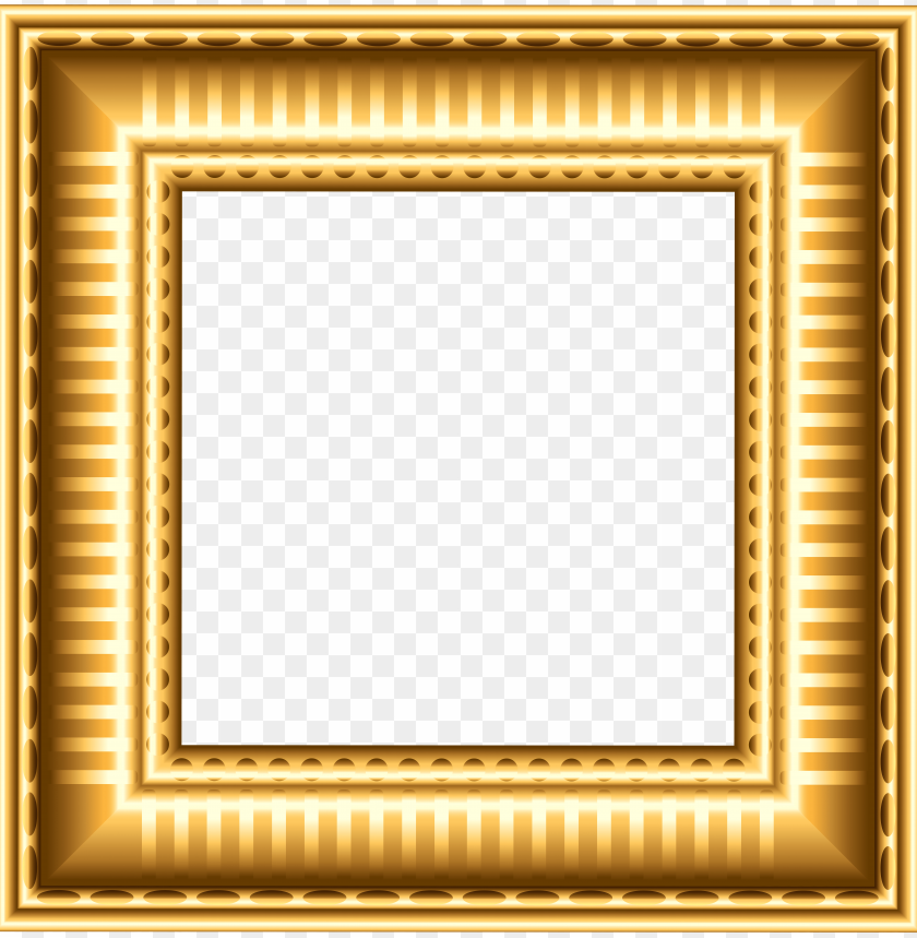 gold transparent picture frame background best stock photos | TOPpng