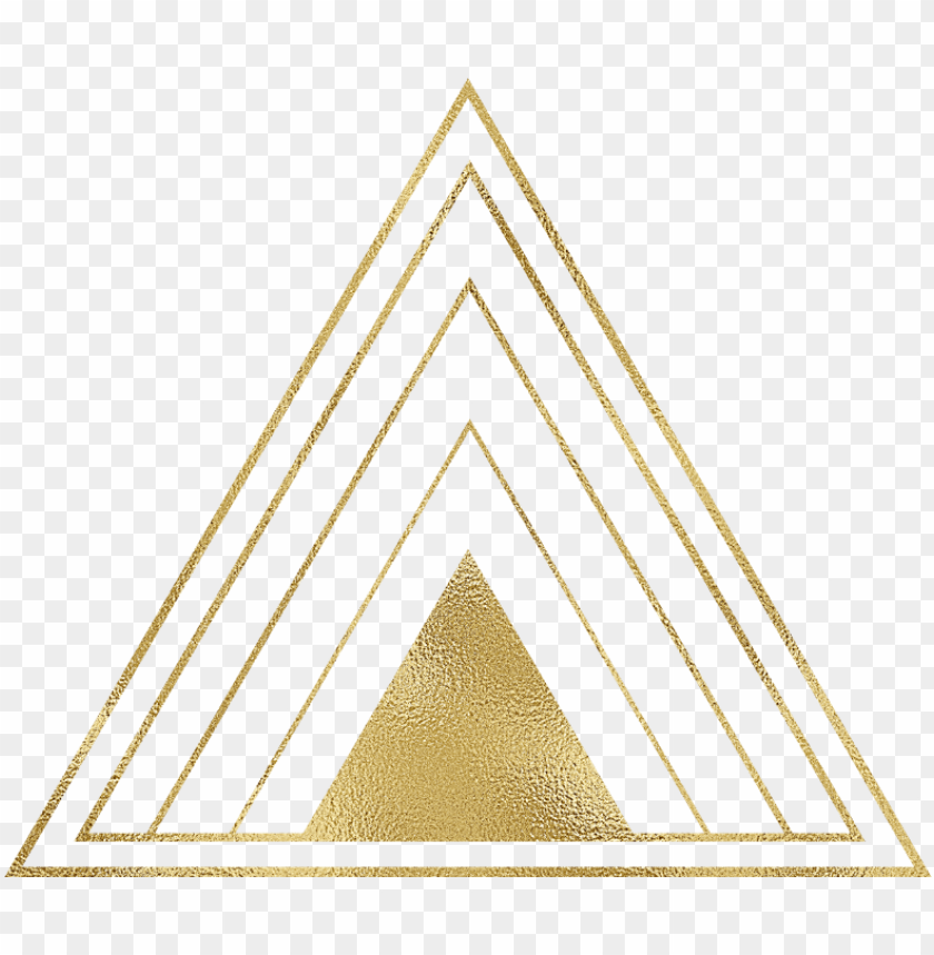 free PNG #gold #triangle #frame #outline #edit #background #design - triangle PNG image with transparent background PNG images transparent