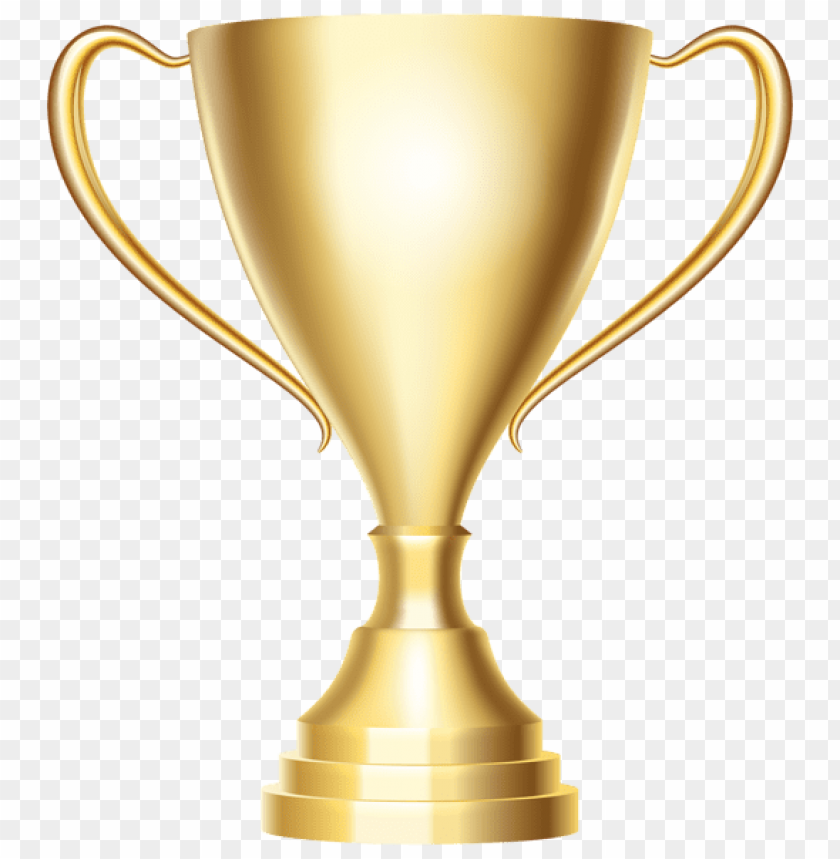 gold trophy cup award transparent clipart png photo - 47574