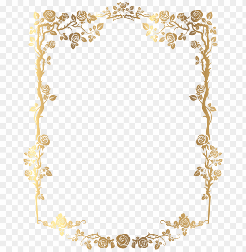 gold wedding border png PNG image with transparent background | TOPpng
