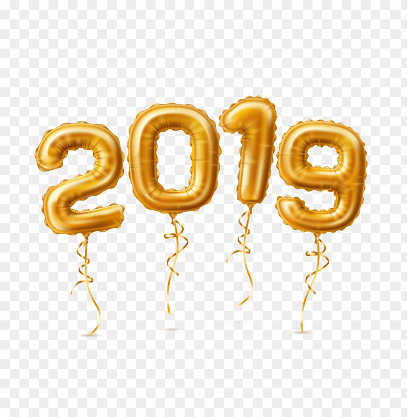 golden 2019 balloons png png images background -  image ID is 37995