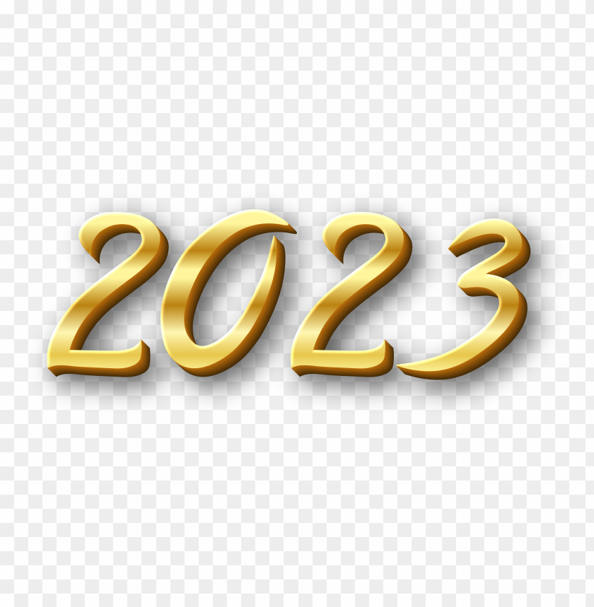 golden 3d text 2023 - Image ID 484464