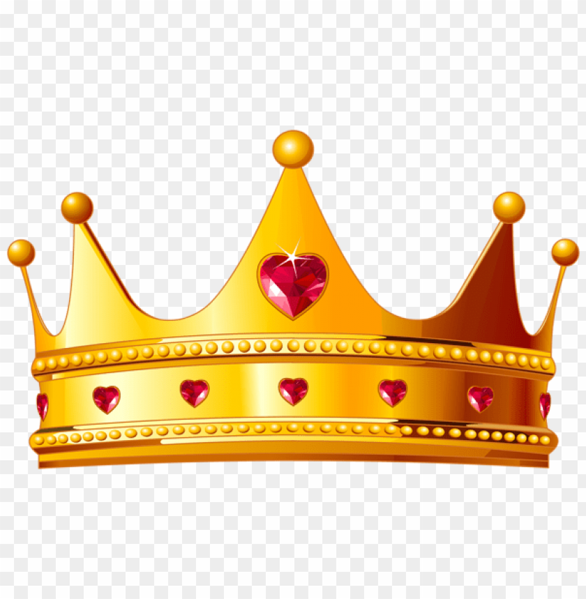 Download Download Golden Crown With Hearts Clipart Png Photo Toppng