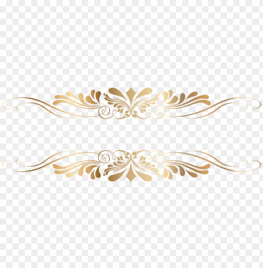 golden decorative element png