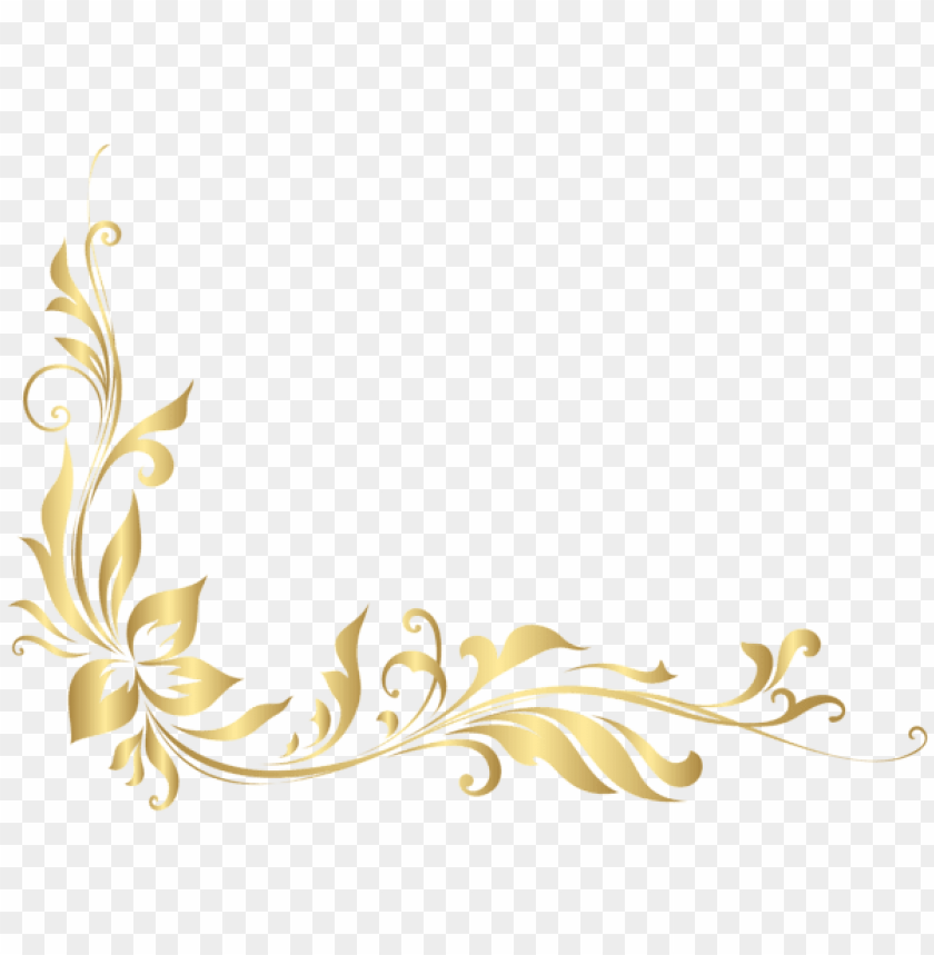 golden floral decoration