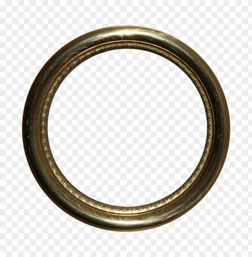 golden round frame png - Free PNG Images ID 7146