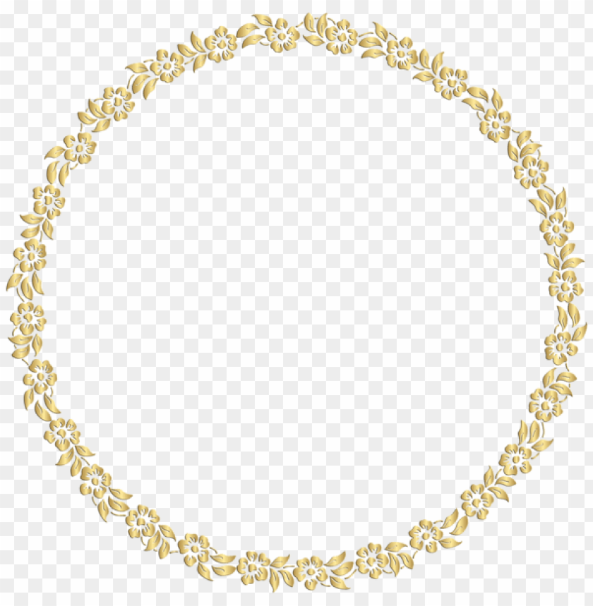 golden round frame png - Free PNG Images ID 7265