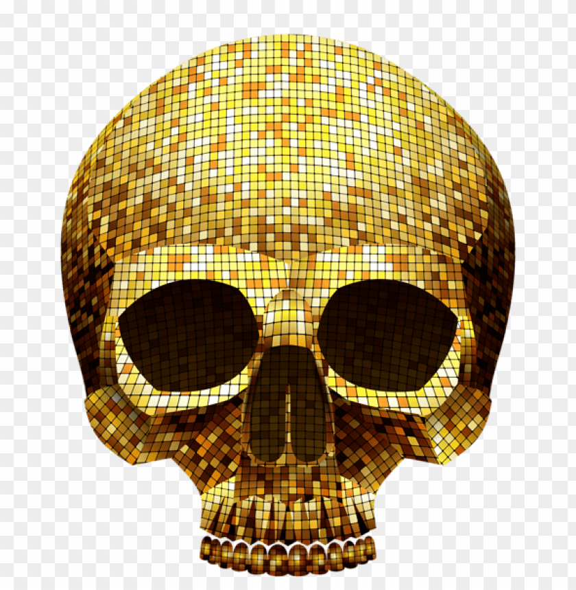 golden skull png images background -  image ID is 55921