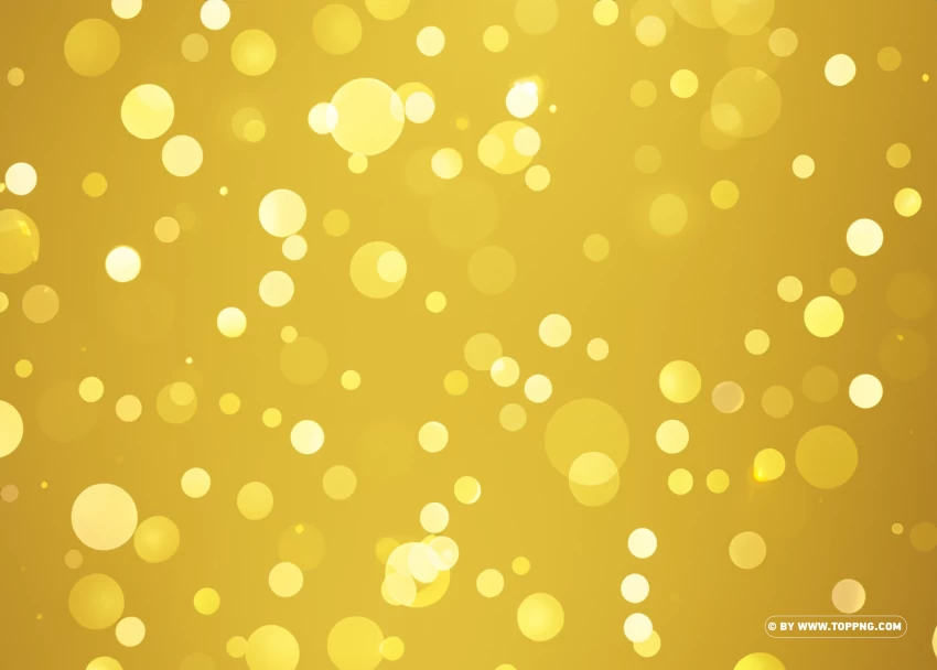 Golden Sparkle Bokeh Effect with Glitter Overlay PNG Image