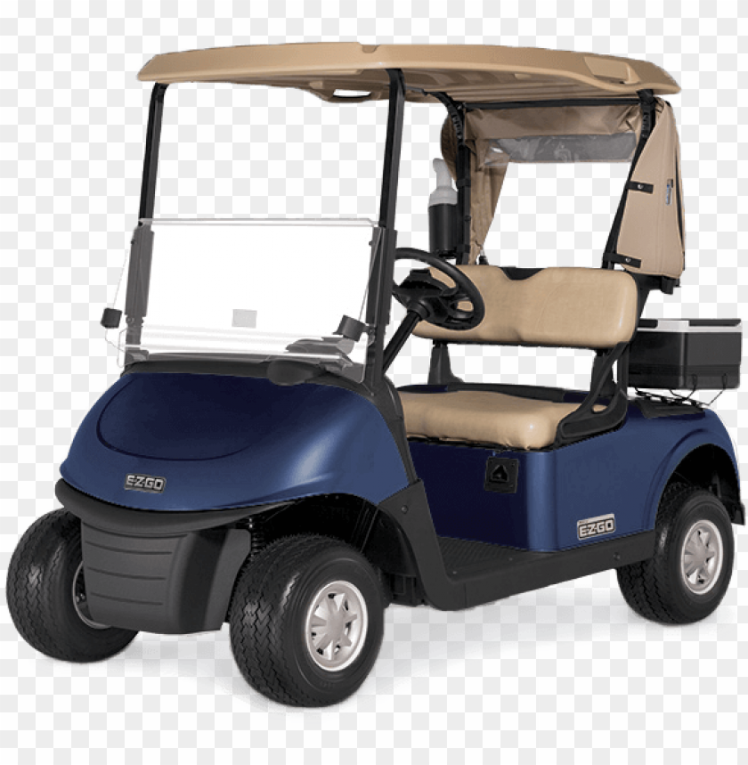 golf buggies blue cart front view PNG image with transparent background@toppng.com