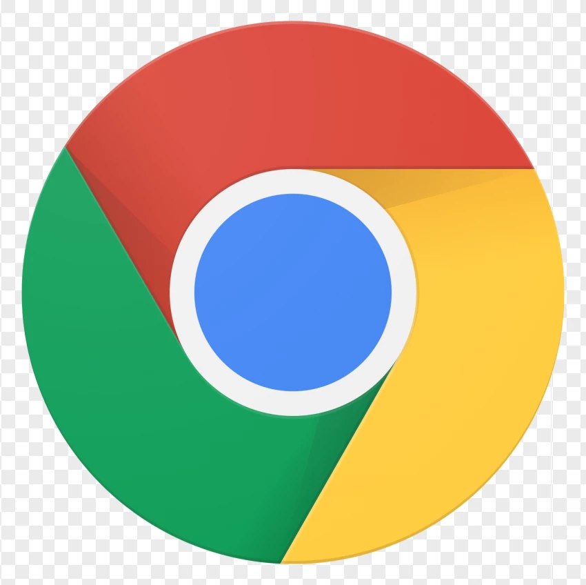 Google Chrome Browser Logo PNG Transparent Background