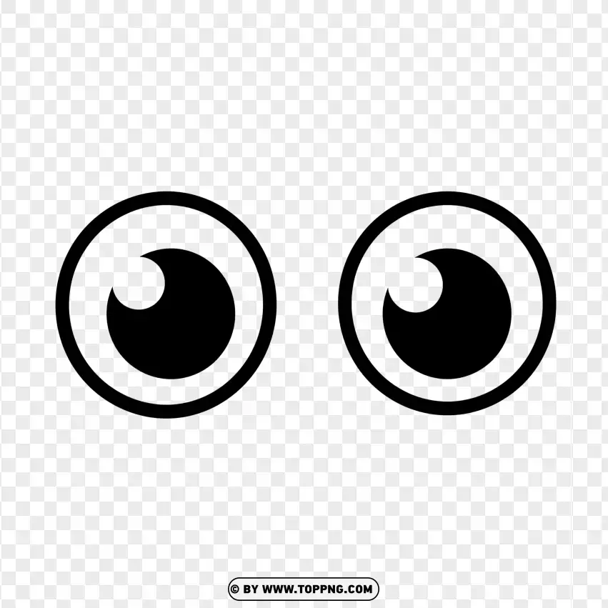 Funny Rotating Google Eyes PNG Transparent Background