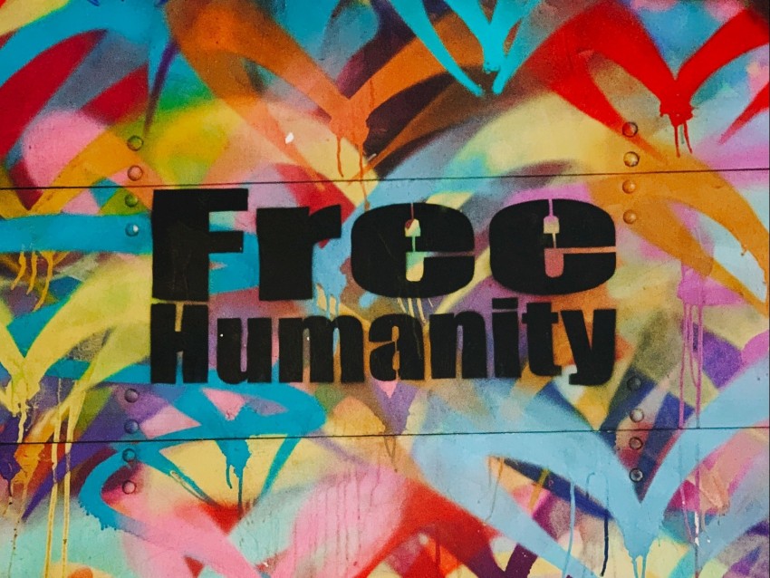 graffiti, freedom, humanity, colorful, wall