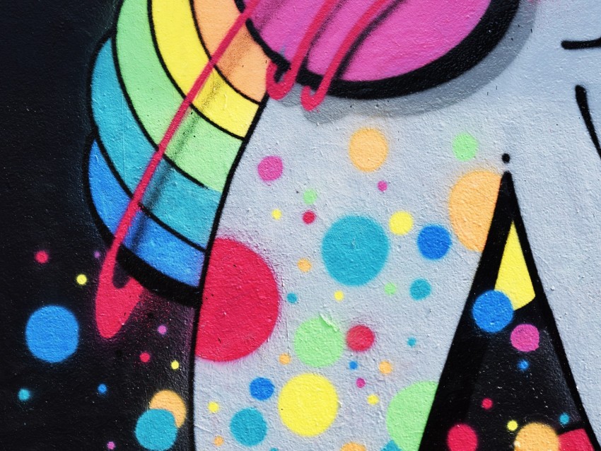 graffiti, wall, paint, colorful