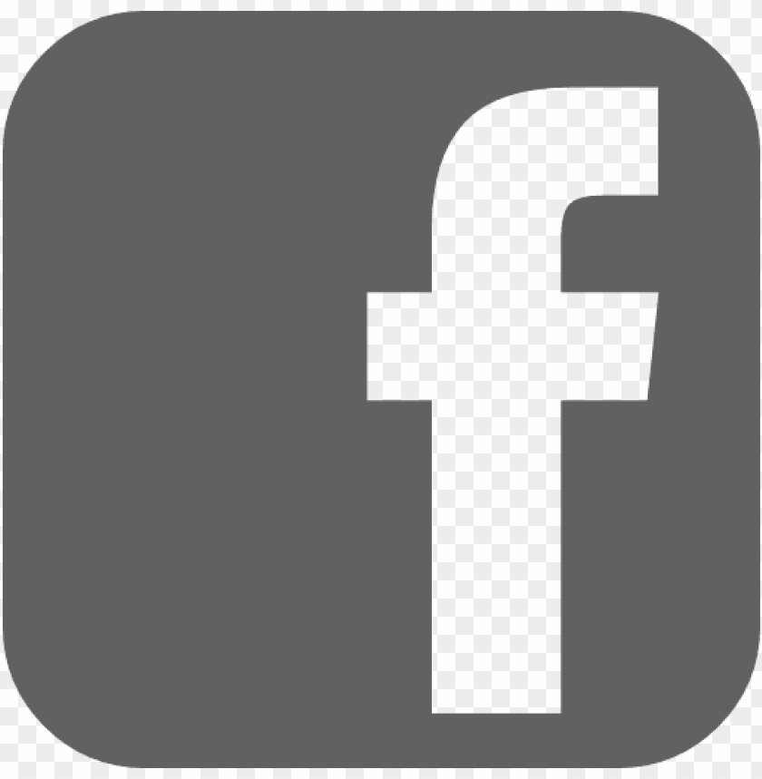 Gray Facebook Logo Png Png Free Png Images Toppng