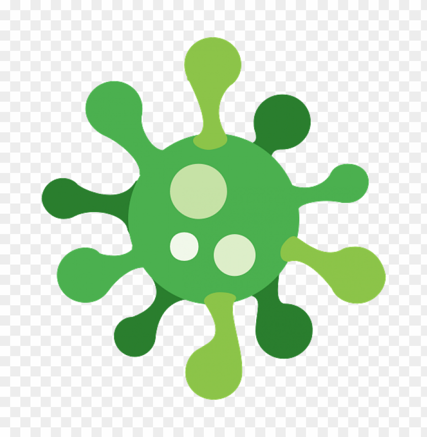 Green Cartoon Virus PNG Image With Transparent Background