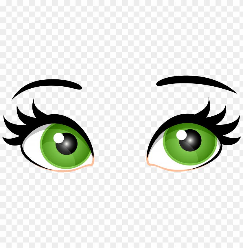 eyes, female, green