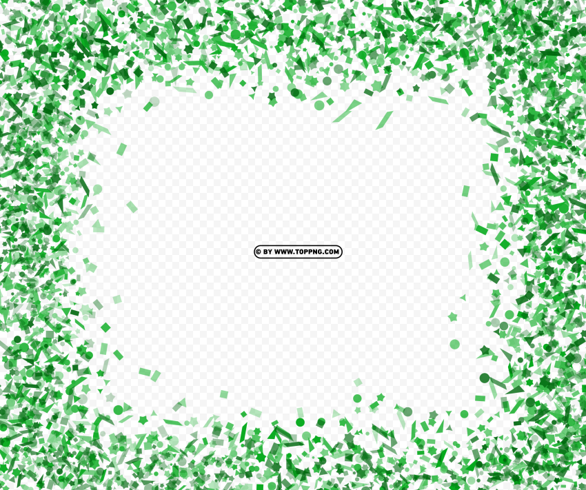 green frame confetti transparent png , Confetti png,Confetti png transparent,Png confetti,Transparent background confetti png,Transparent confetti png,Party confetti png