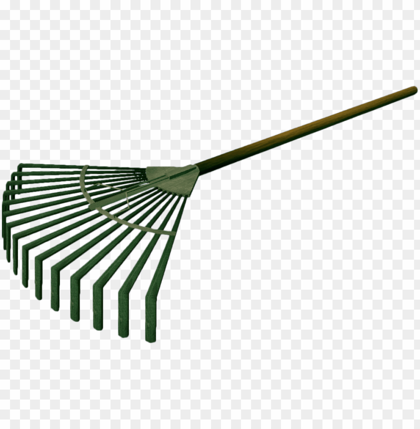 tools and parts, rakes, green leaf rake, 