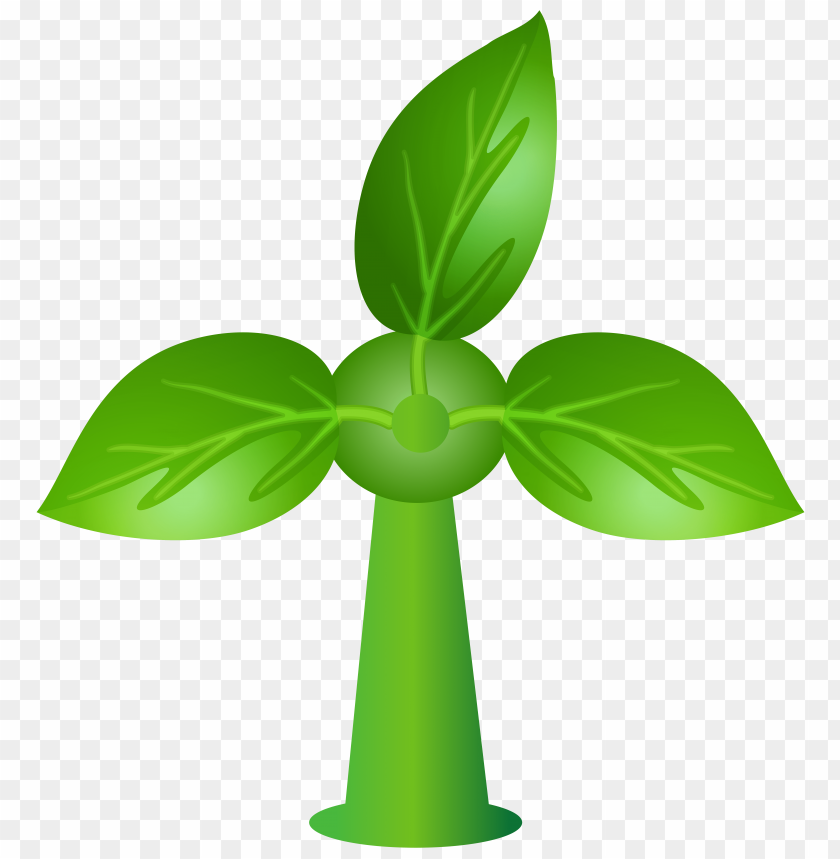green, leaves, turbine, wind