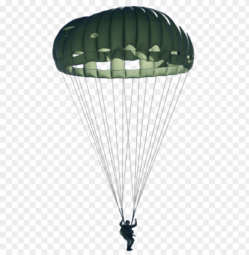 miscellaneous, parachutes, green military parachute, 